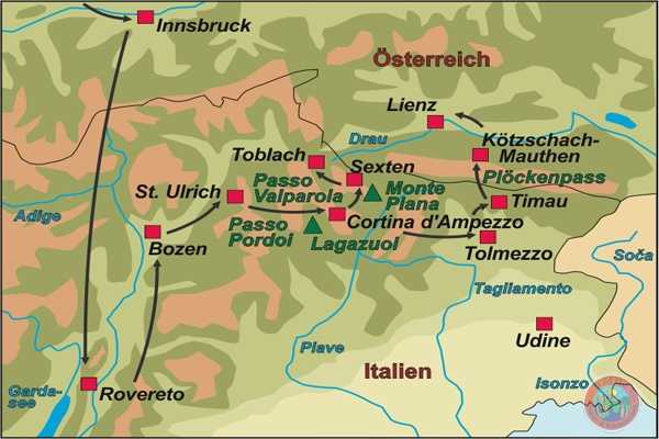 Der Vallo Alpino und die k.u.k. Sperrforts in den Dolomiten